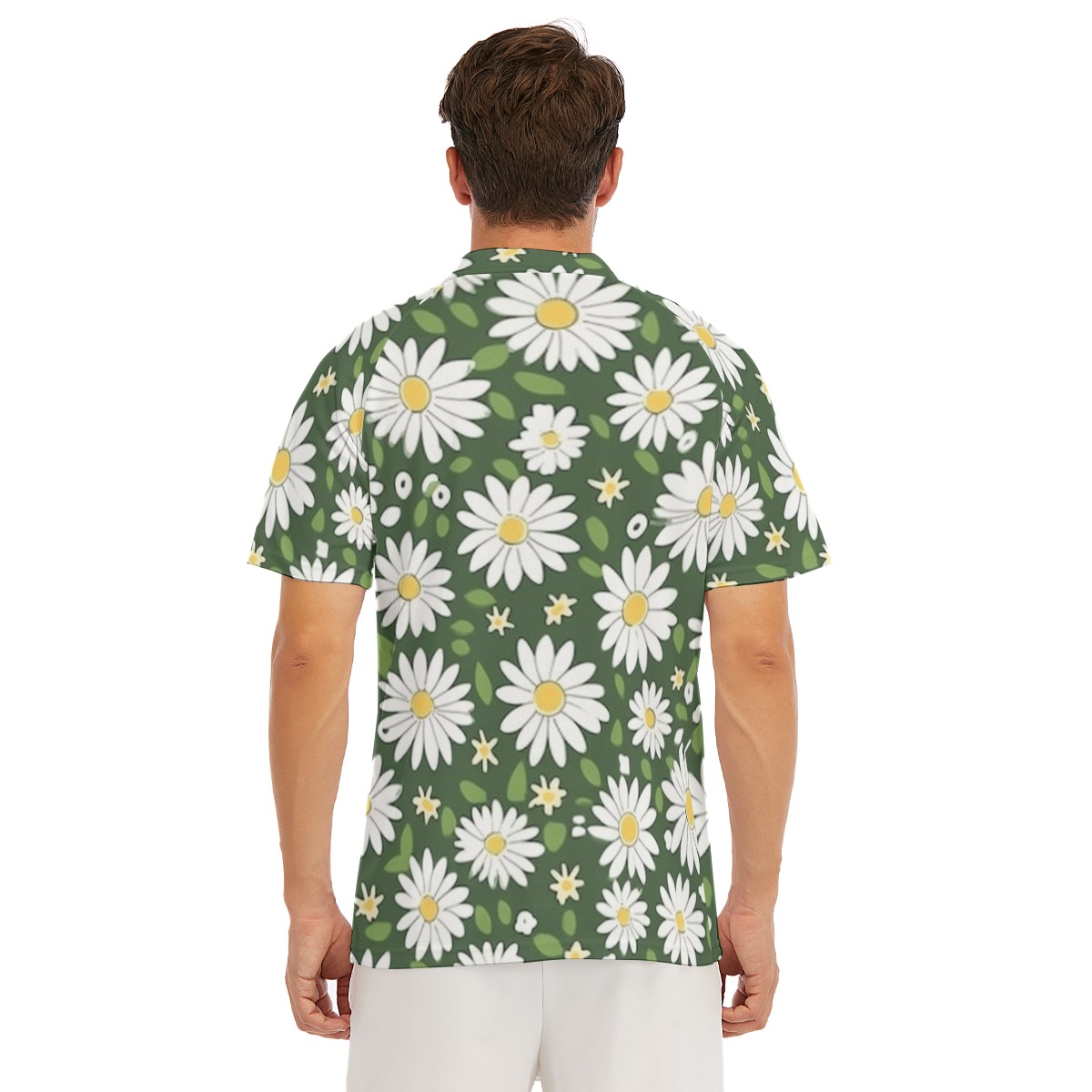 Men's Short Sleeve Polo Shirt With Button Closure - Image 2