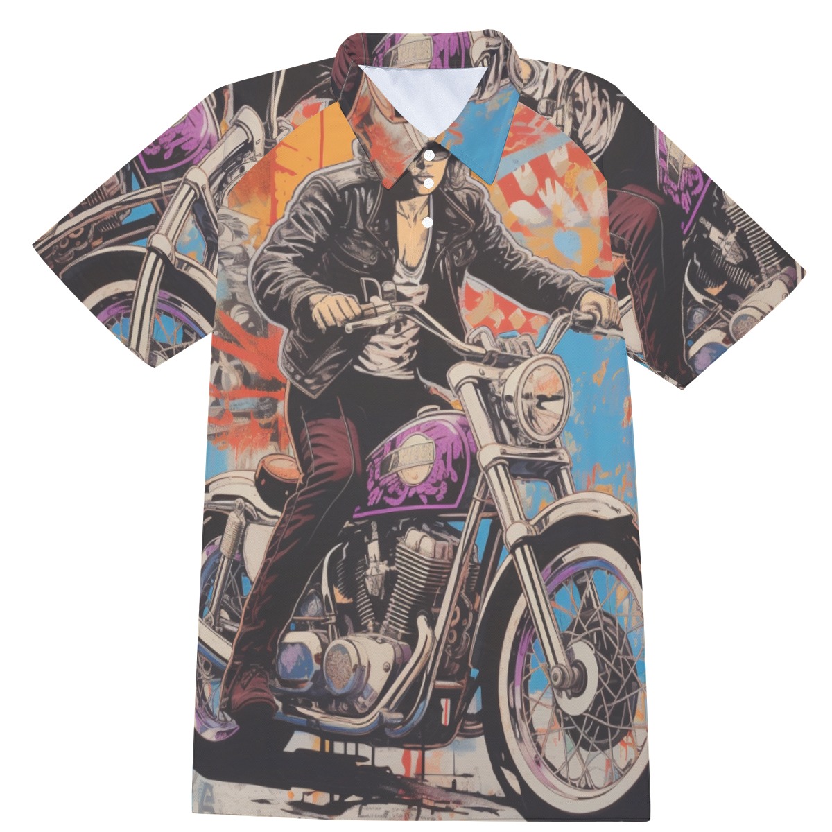 Men's Short Sleeve Polo Shirt With Button Closure - Image 3