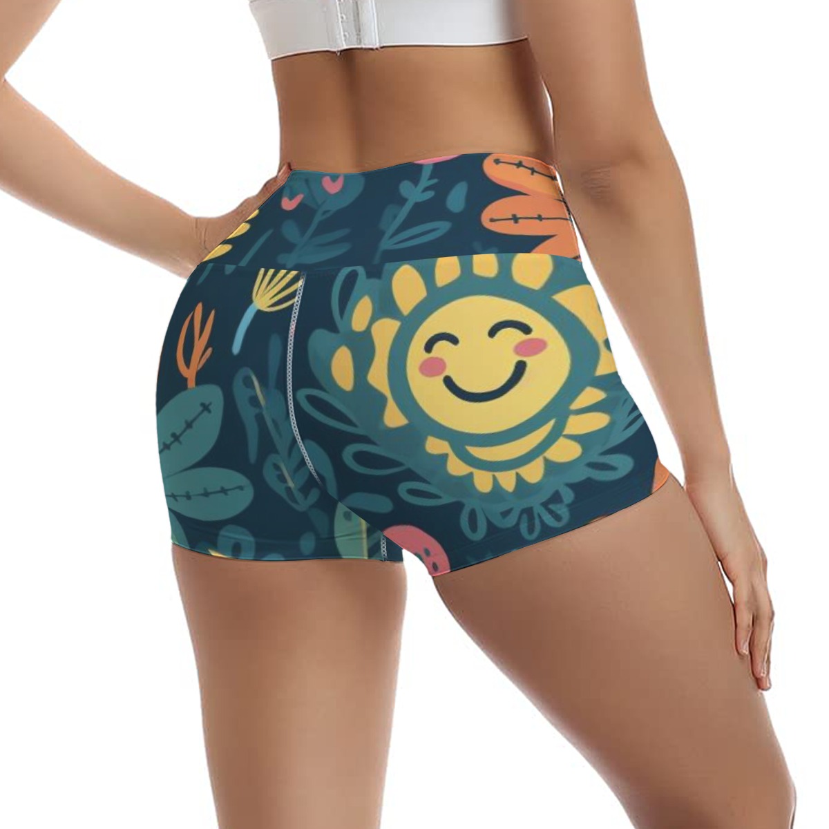 Women's Ultra-Short Yoga Shorts - Image 2