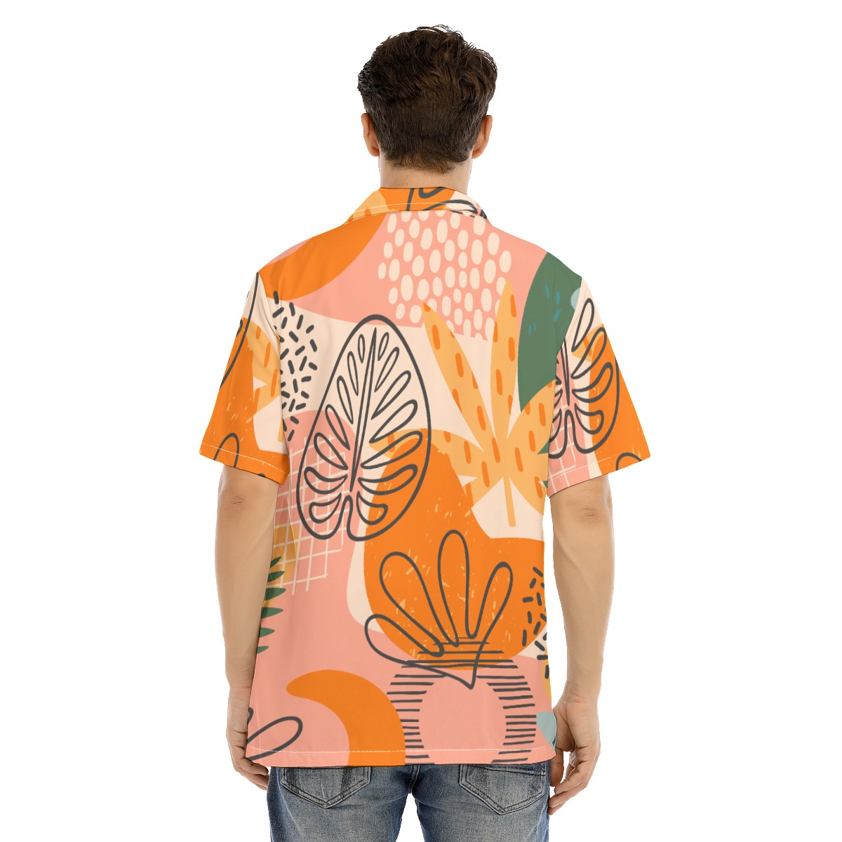 Men's Hawaiian Shirt With Button Closure - Image 2