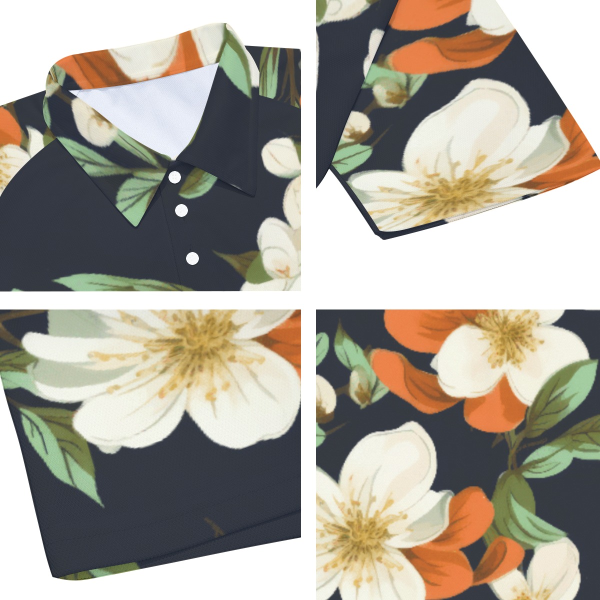 Men's Short Sleeve Polo Shirt With Button Closure - Image 2