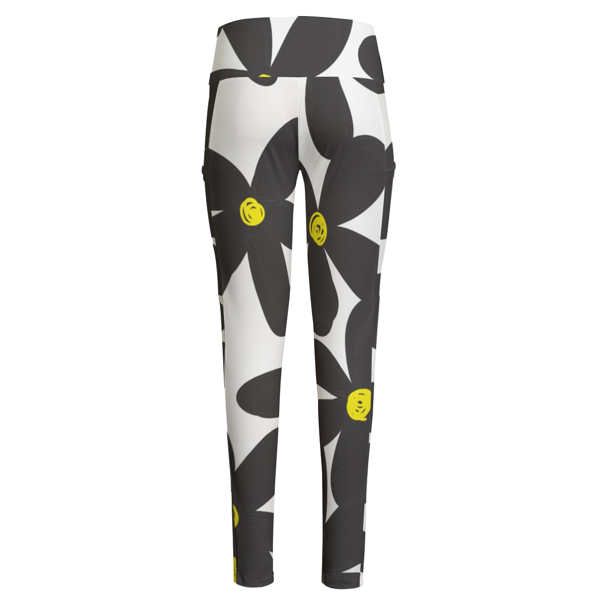 Women's High Waist Leggings With Side Pocket - Image 3