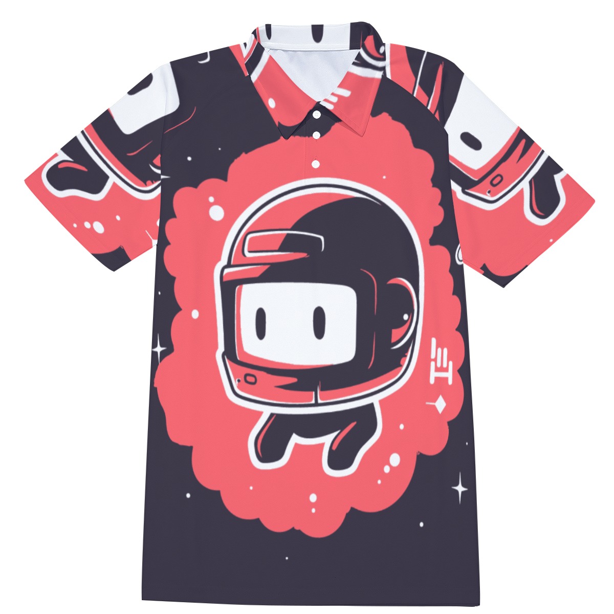 Men's Short Sleeve Polo Shirt With Button Closure - Image 3