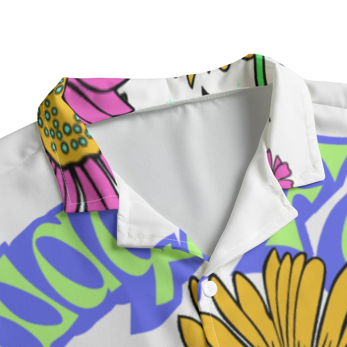 Men's Hawaiian Shirt With Button Closure - Image 2