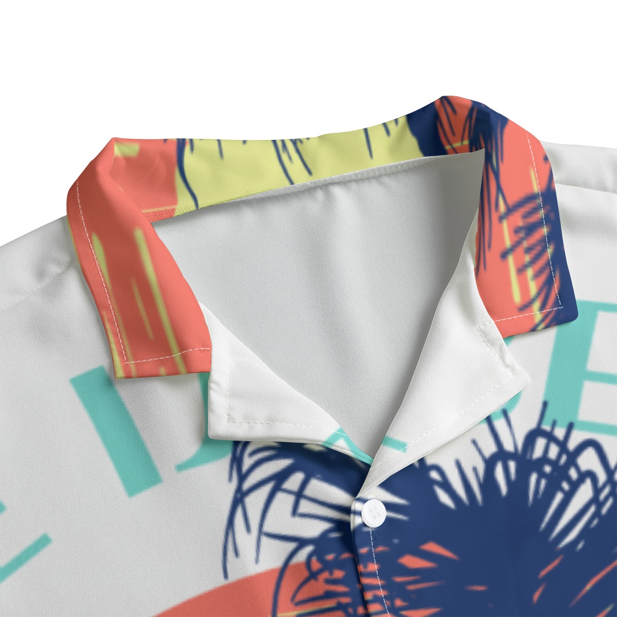 Men's Hawaiian Shirt With Button Closure - Image 3