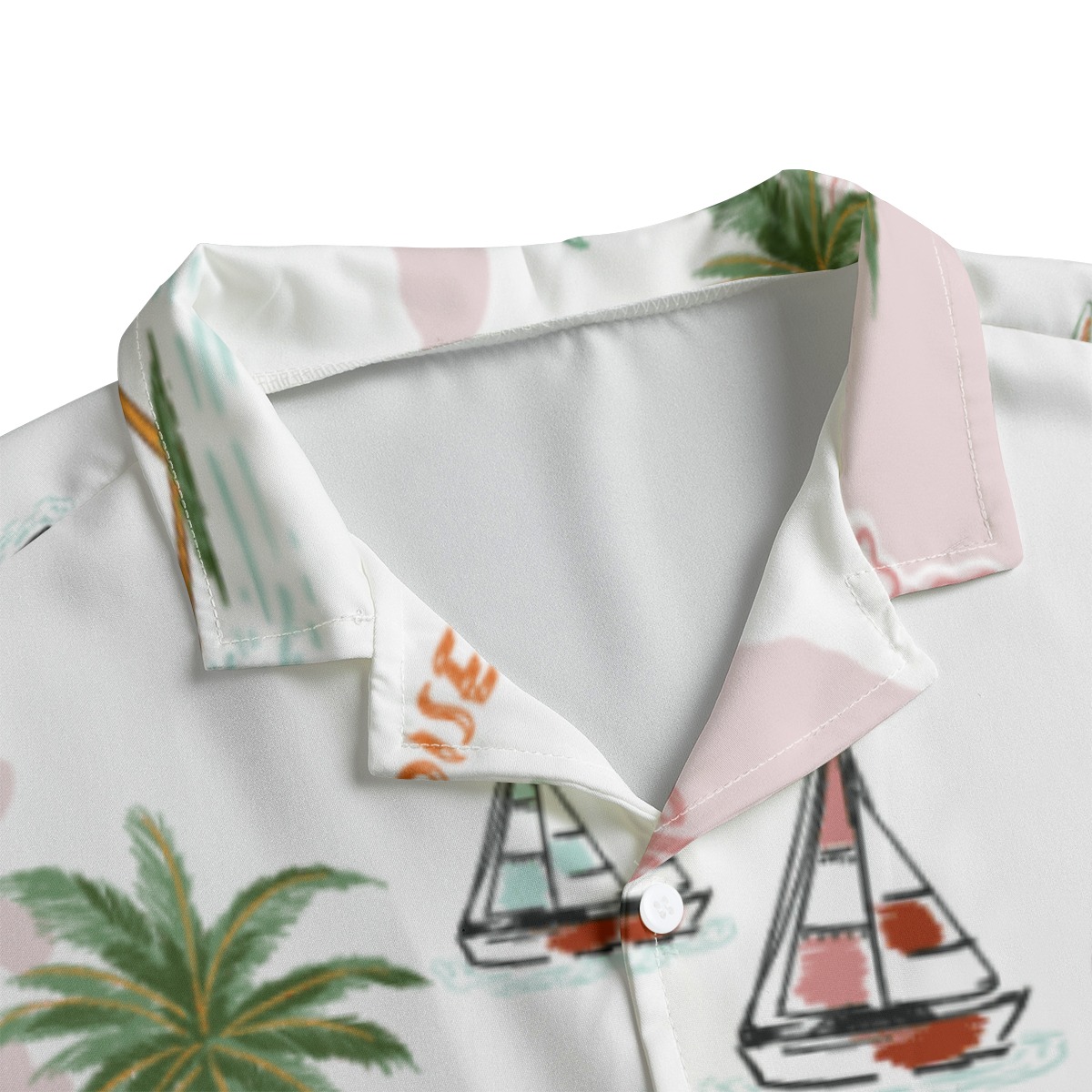 Men's Hawaiian Shirt With Button Closure - Image 3