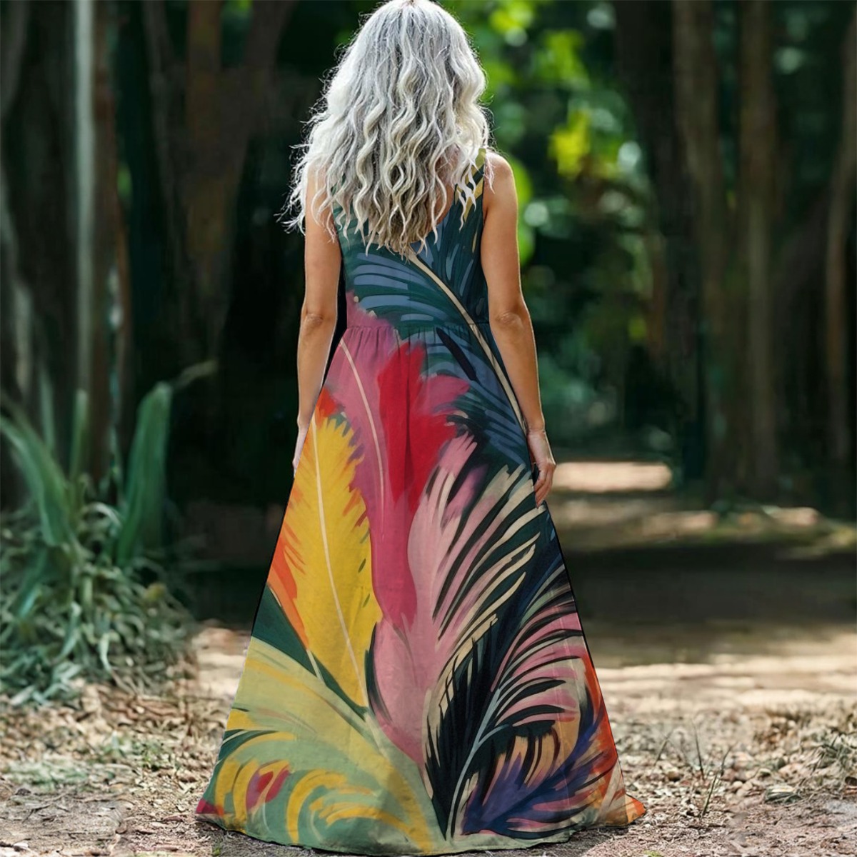 Women’s Sleeveless Maxi Dress - Image 3