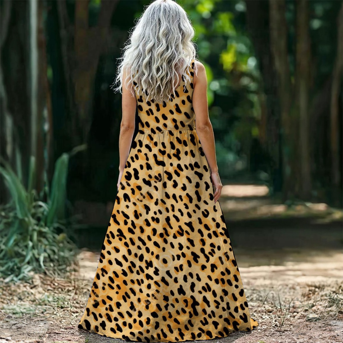 Women’s Sleeveless Maxi Dress - Image 3