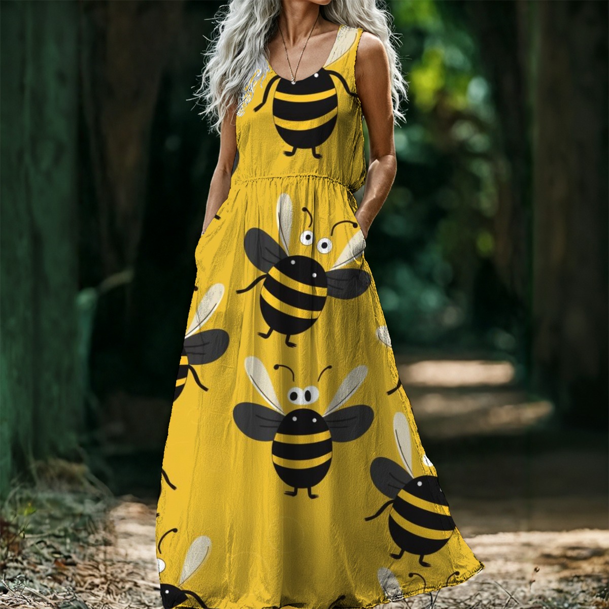 Women’s Sleeveless Maxi Dress - Image 2