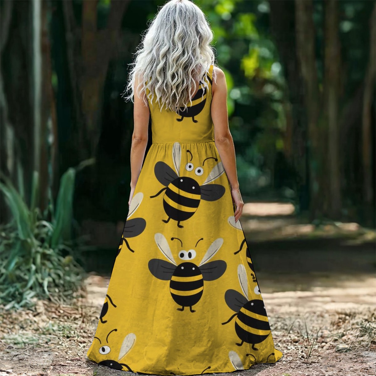 Women’s Sleeveless Maxi Dress - Image 3