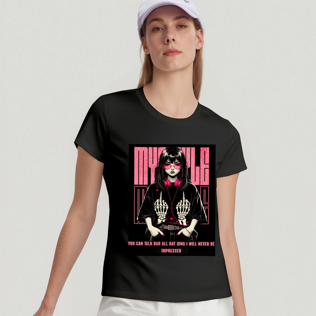 Women's Round-Neck Short-Sleeved T-Shirt